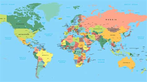 Benefits of using MAP Map of the World with Countries